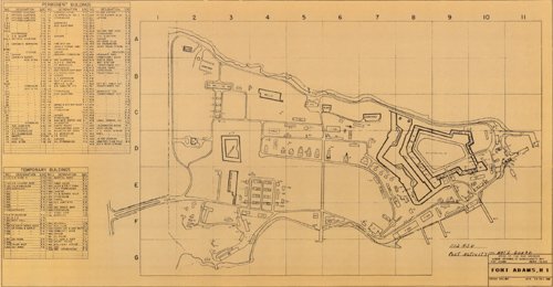 fort adams map